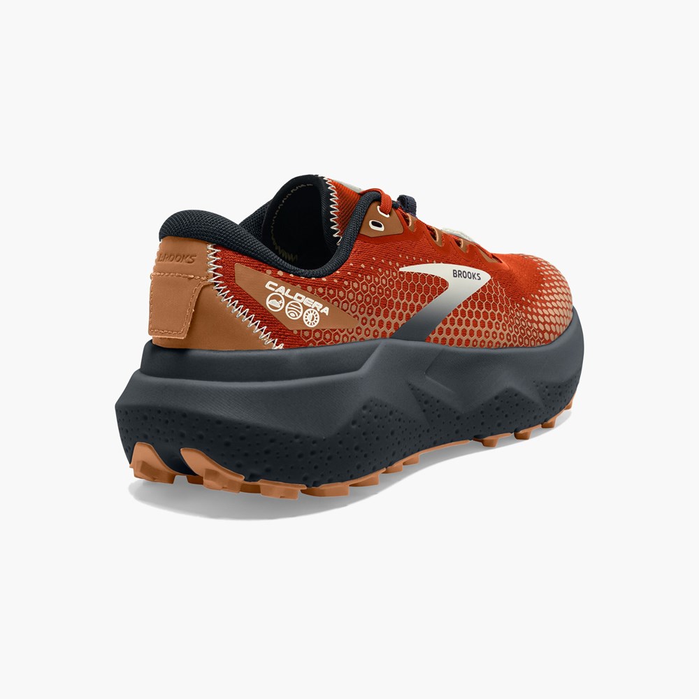 Chaussure de Randonnée Brooks Caldera 6 Long Distance Corail Noir Homme | QMP-9690445